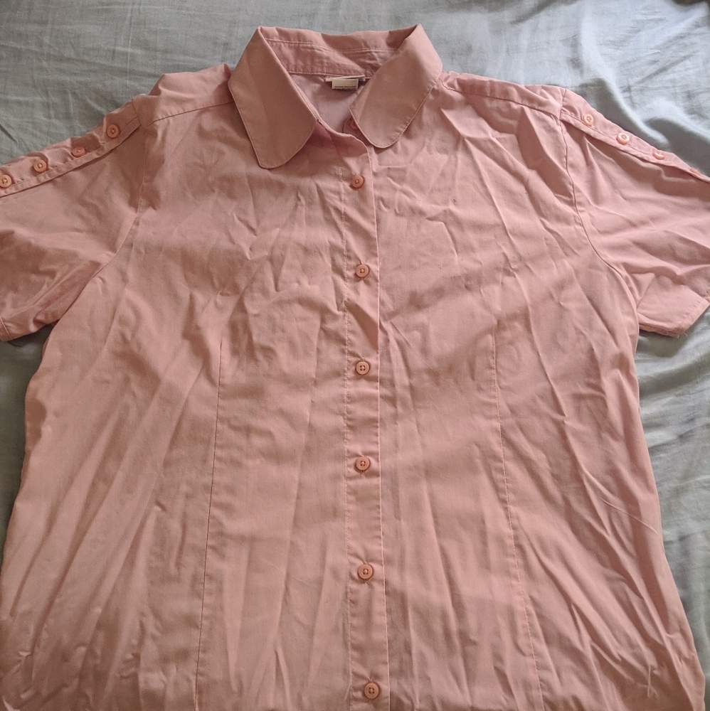 Pink American Sweetheart button-up blouse L